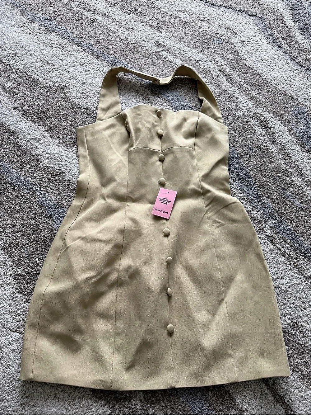 PrettyLittleThing Cream Mini Dress NWT
